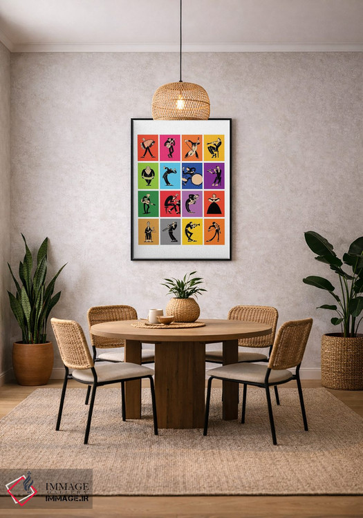 تابلو دکوراتیو موسیقی دانان اثر مارک روگان - D6B