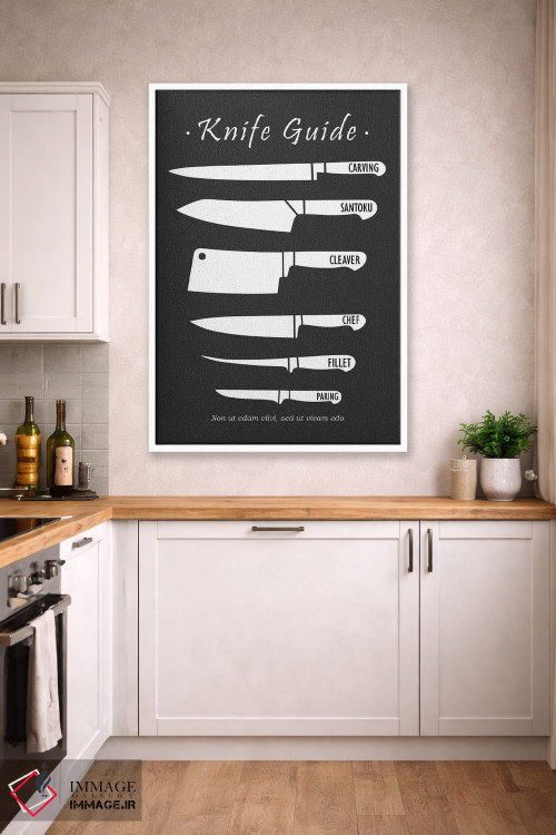 تابلو مینیمال چاقوهای قصابی اثر مارک روگان - D3W