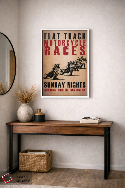 تابلو دکوراتیو مسابقه دهندگان فلت ترک اثر مارک روگان - D3W