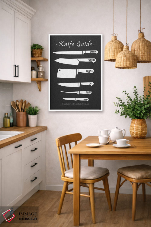 تابلو مینیمال چاقوهای قصابی اثر مارک روگان - D4W