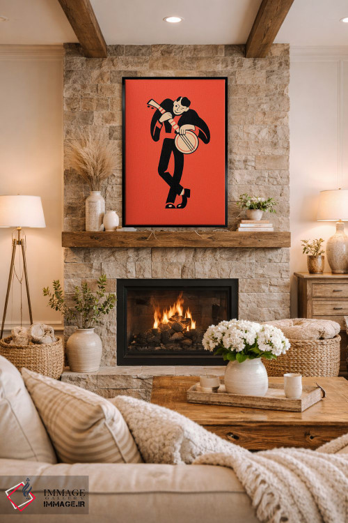 تابلو مینیمال بانجو اثر مارک روگان - D1B