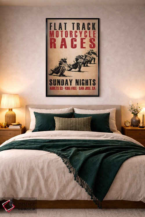 تابلو دکوراتیو مسابقه دهندگان فلت ترک اثر مارک روگان - D5B