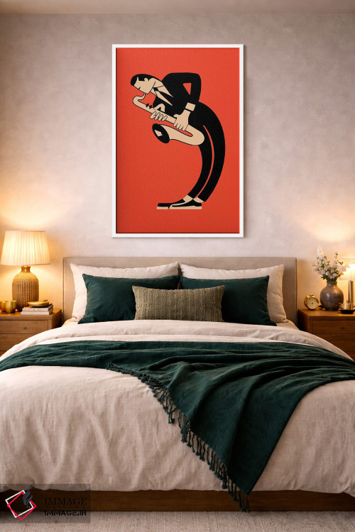 تابلو مینیمال ساکسوفون اثر مارک روگان - D1W