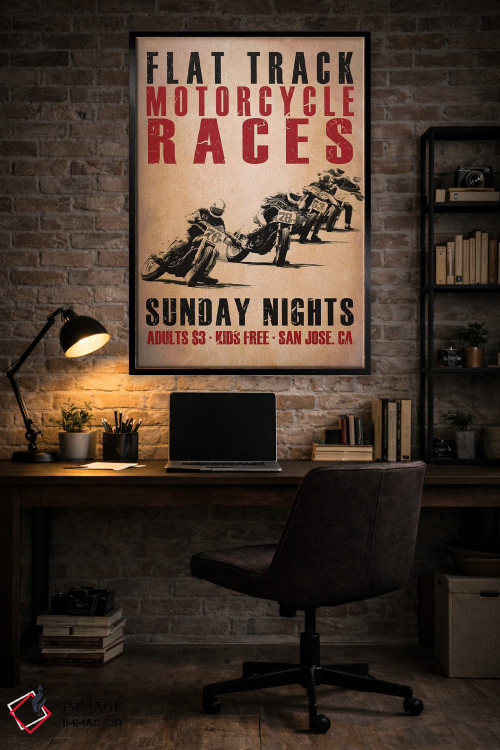 تابلو دکوراتیو مسابقه دهندگان فلت ترک اثر مارک روگان - D6B