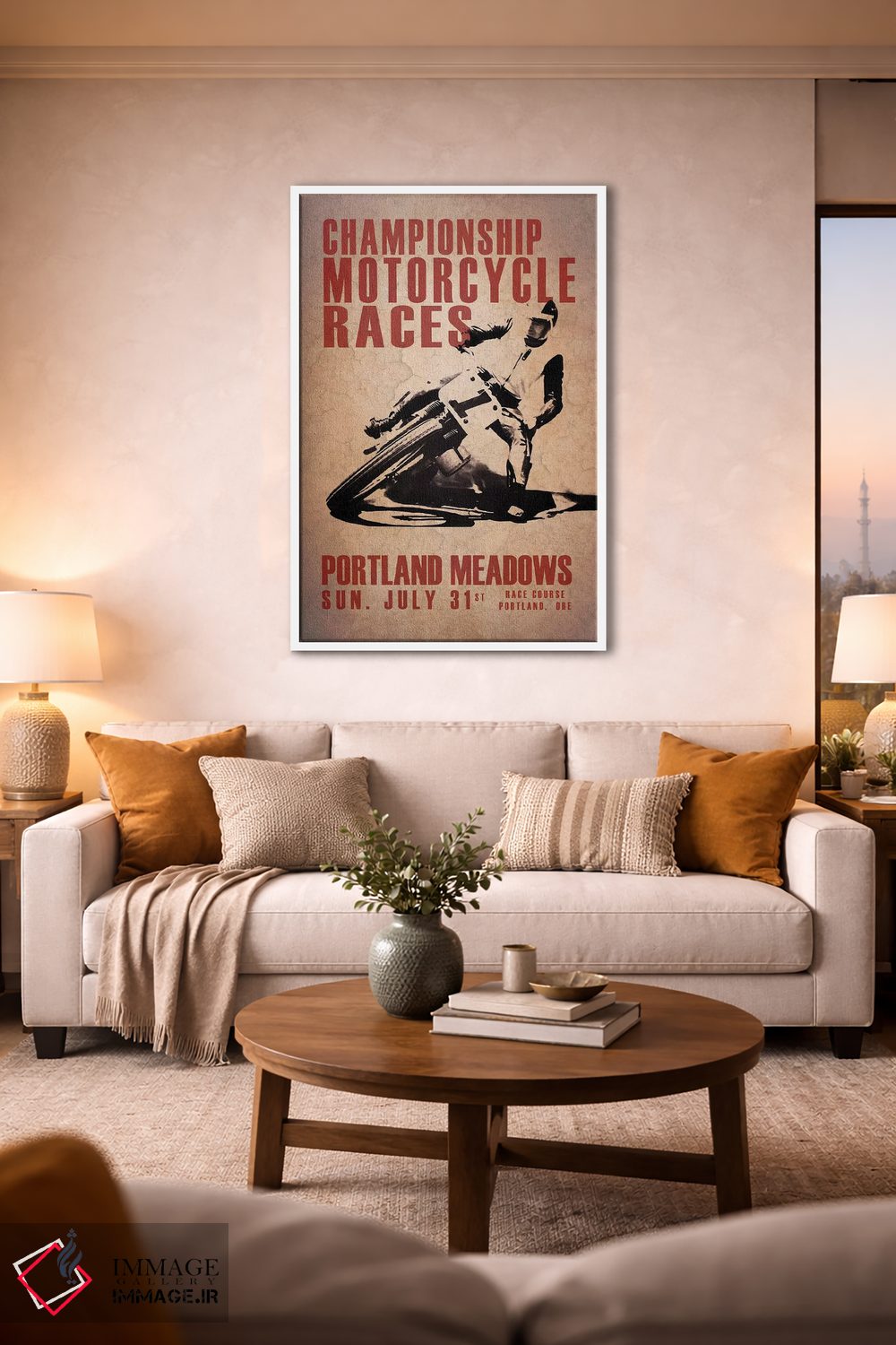 تابلو دکوراتیو میدان های پورتلند اثر مارک روگان - D1W