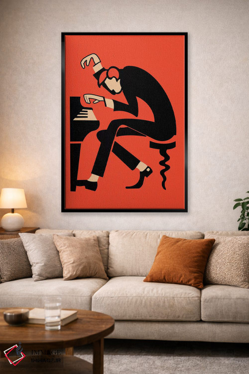 تابلو مینیمال پیانو اثر مارک روگان - D1B