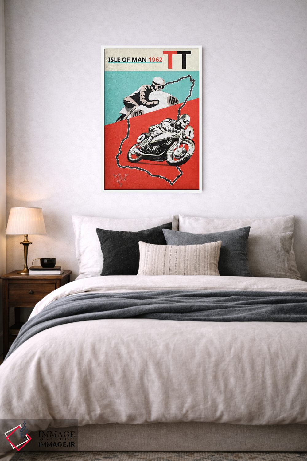 تابلو دکوراتیو مسابقات TT جزیره من ۱۹۶۲ اثر مارک روگان - D4W