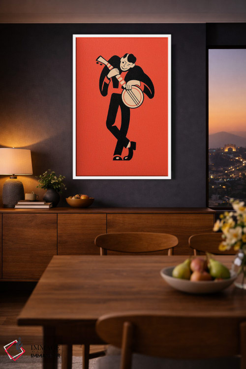 تابلو مینیمال بانجو اثر مارک روگان - D4W