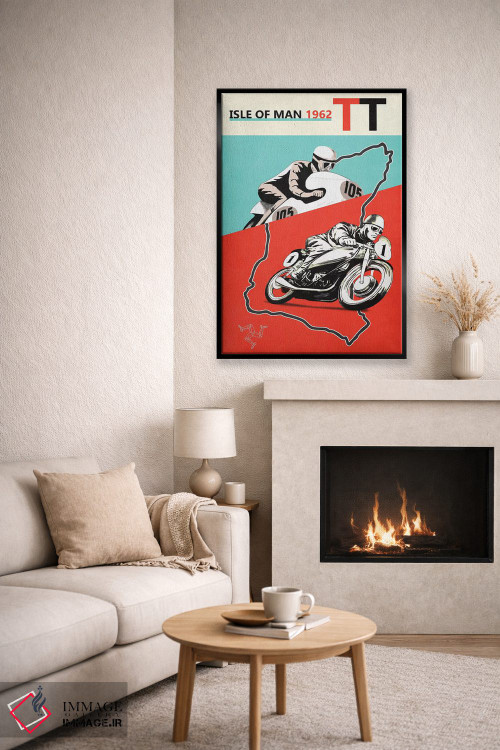 تابلو دکوراتیو مسابقات TT جزیره من ۱۹۶۲ اثر مارک روگان - D5B