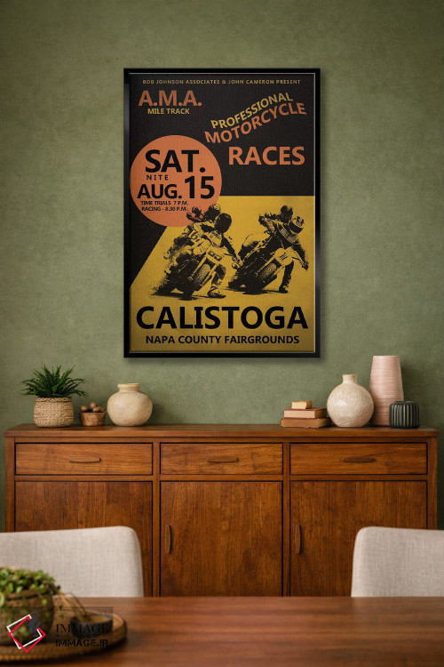تابلو دکوراتیو مسابقات موتورسواری کالیستوگا اثر مارک روگان - D2B