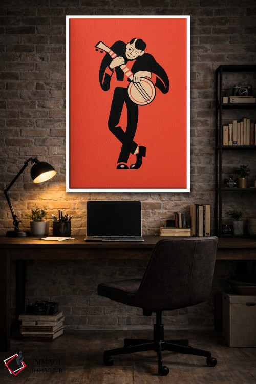 تابلو مینیمال بانجو اثر مارک روگان - D5W