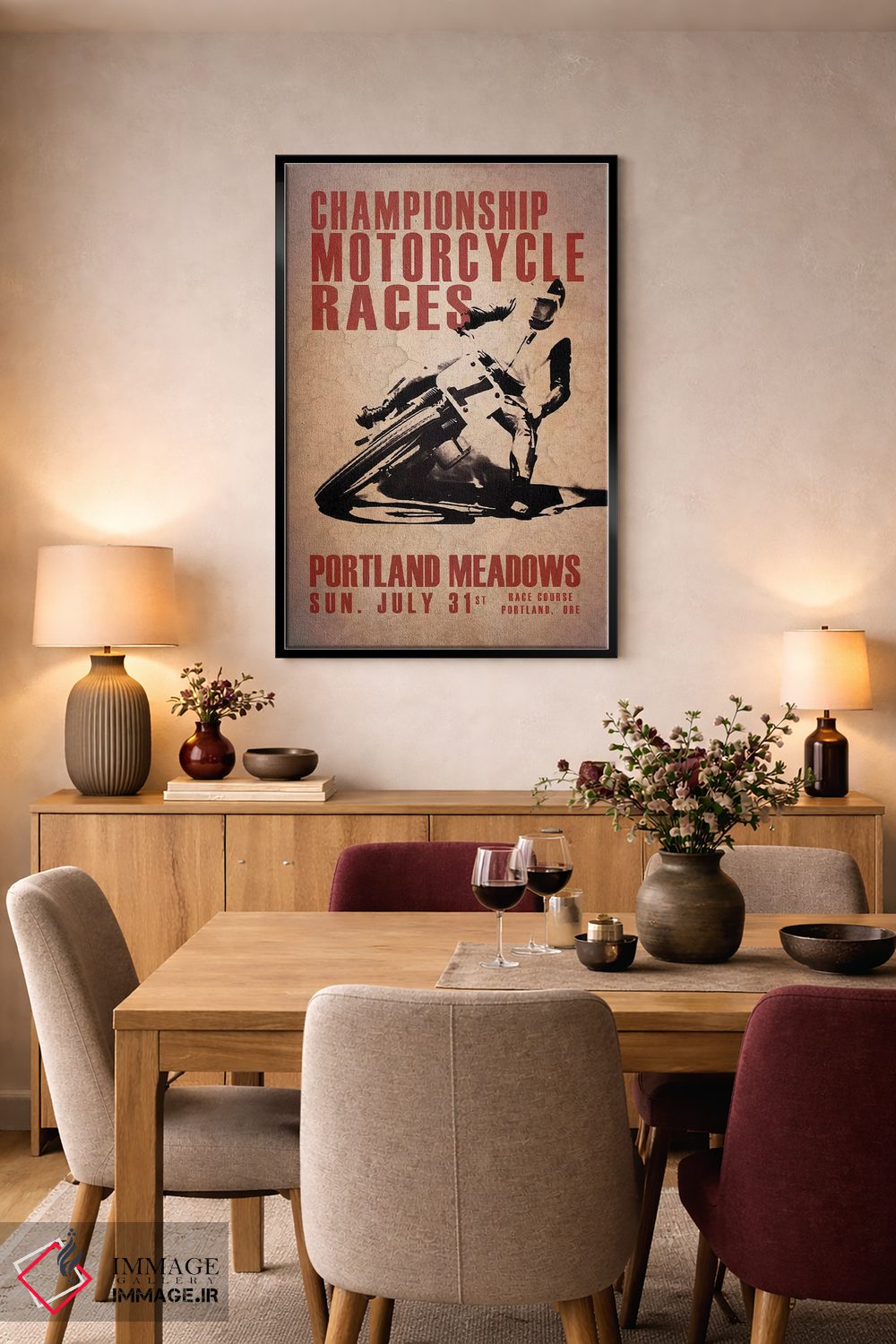 تابلو دکوراتیو میدان های پورتلند اثر مارک روگان - D5B