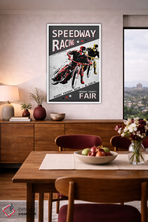 تابلو دکوراتیو مسابقات اسپیدوی در نمایشگاه شهرستان اورنج اثر مارک روگان - D4W