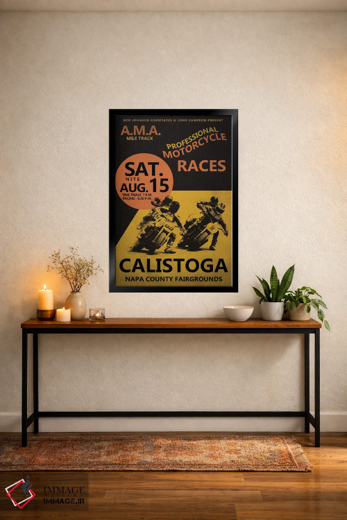 تابلو دکوراتیو مسابقات موتورسواری کالیستوگا اثر مارک روگان - D5B