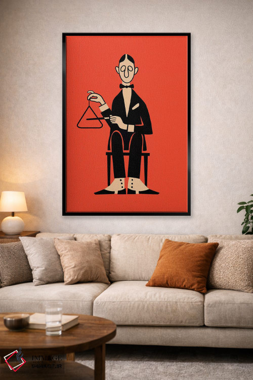 تابلو مینیمال مثلث اثر مارک روگان - D1B