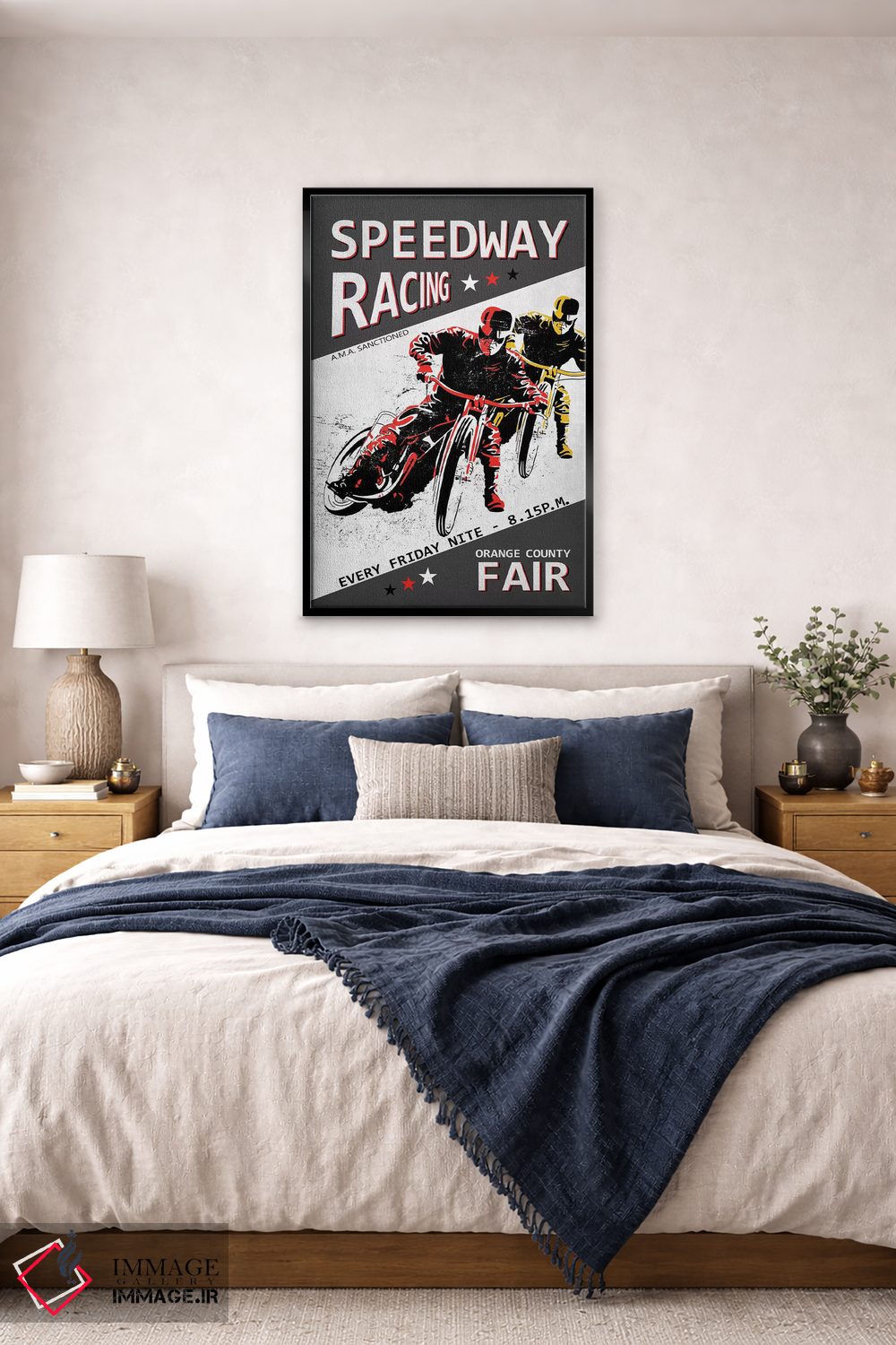 تابلو دکوراتیو مسابقات اسپیدوی در نمایشگاه شهرستان اورنج اثر مارک روگان - D6B