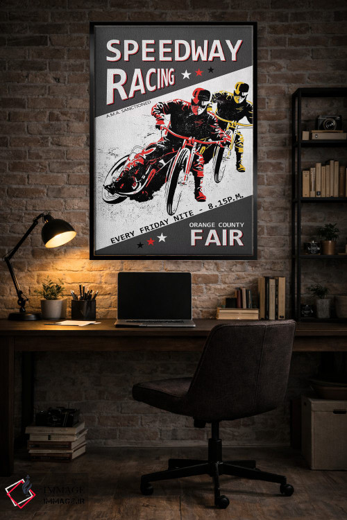 تابلو دکوراتیو مسابقات اسپیدوی در نمایشگاه شهرستان اورنج اثر مارک روگان - D5B