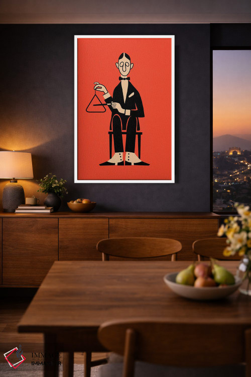 تابلو مینیمال مثلث اثر مارک روگان - D3W