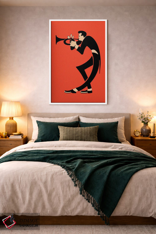 تابلو مینیمال ترومپت اثر مارک روگان - D1W