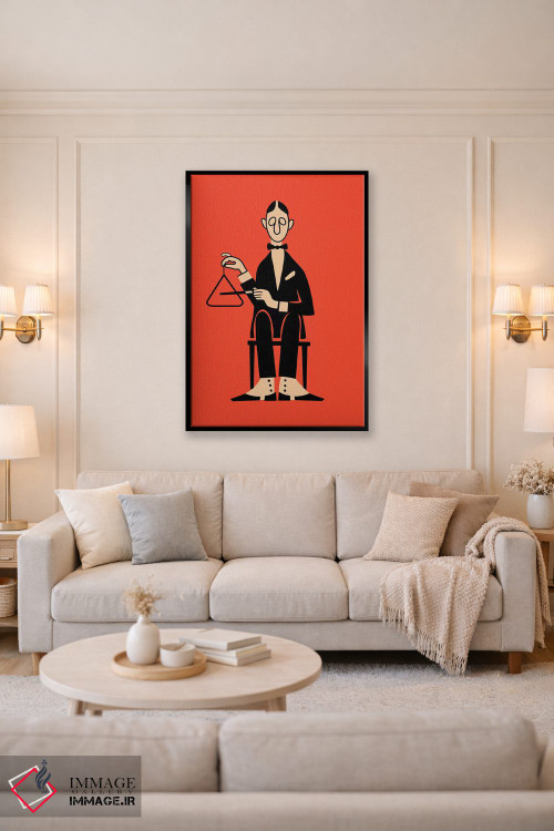 تابلو مینیمال مثلث اثر مارک روگان - D5B