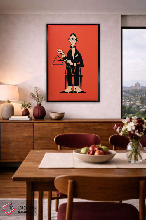 تابلو مینیمال مثلث اثر مارک روگان - D6B