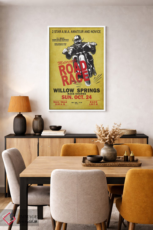 تابلو دکوراتیو مسابقه جاده ویلو اسپرینگز اثر مارک روگان - D5W
