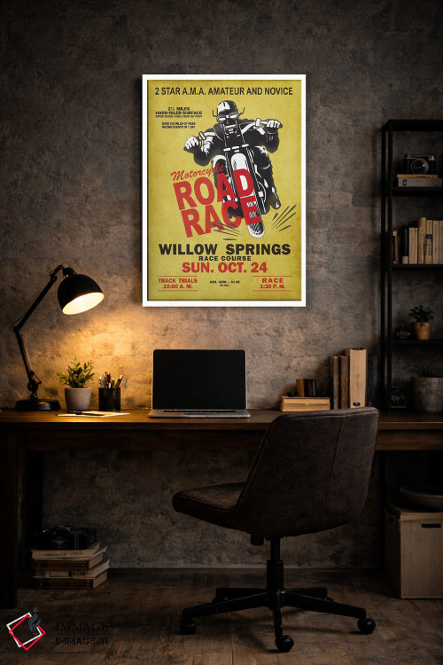 تابلو دکوراتیو مسابقه جاده ویلو اسپرینگز اثر مارک روگان - D6W