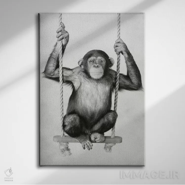 تابلو دکوراتیو سانی اثر راشل هیل - نمای روبهرو روی دیوار