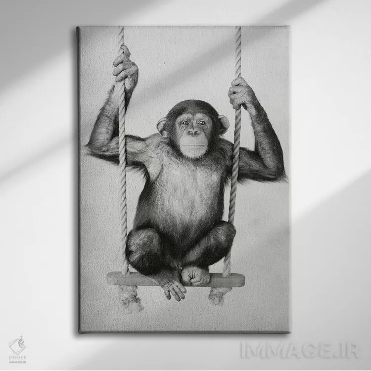 تابلو دکوراتیو سانی اثر راشل هیل - نمای روبهرو روی دیوار