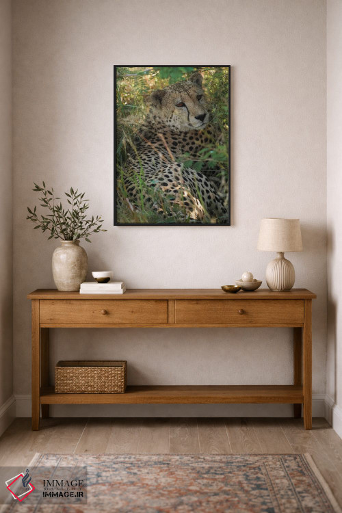 تابلو دکوراتیو یوزپلنگ آفریقایی اثر رندا تامپسون - D1B