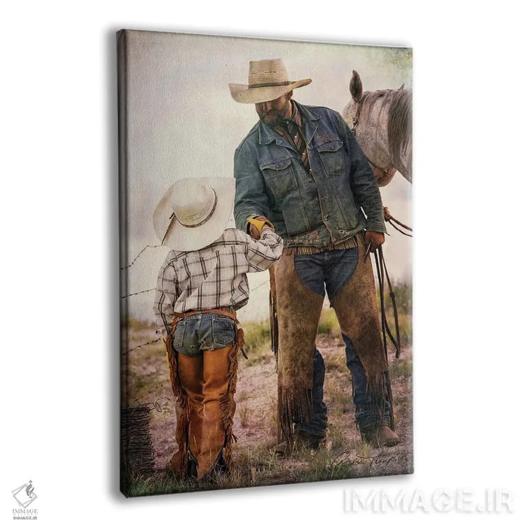 تابلو دکوراتیو کار خوب انجام شده اثر رندا تامپسون - نمای پرسپکتیو محصول