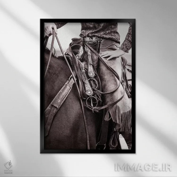 تابلو دکوراتیو یک کاناپه راحت اثر رندا تامپسون - نمای قابدار مشکی