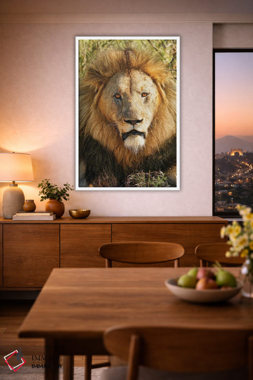 تابلو دکوراتیو پادشاه کهنسال آفریقایی اثر رندا تامپسون - D2W