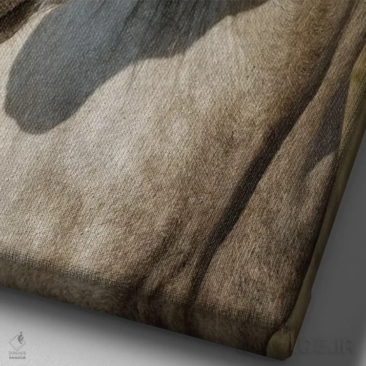 تابلو دکوراتیو چشم مراقب اثر رندا تامپسون - نمای نزدیک بافت بوم