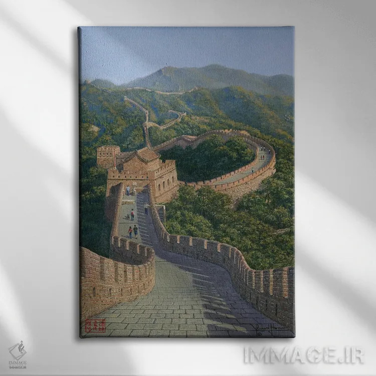 تابلو دکوراتیو دیوار بزرگ چین اثر ریچارد هارپوم - نمای روبهرو روی دیوار