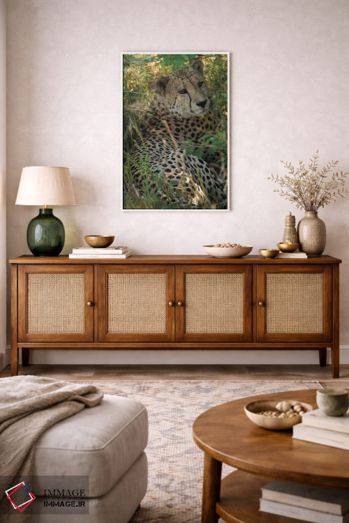 تابلو دکوراتیو یوزپلنگ آفریقایی اثر رندا تامپسون - D3W