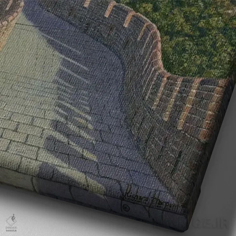 تابلو دکوراتیو دیوار بزرگ چین اثر ریچارد هارپوم - نمای نزدیک بافت بوم