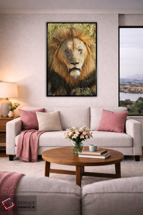 تابلو دکوراتیو پادشاه کهنسال آفریقایی اثر رندا تامپسون - D6B
