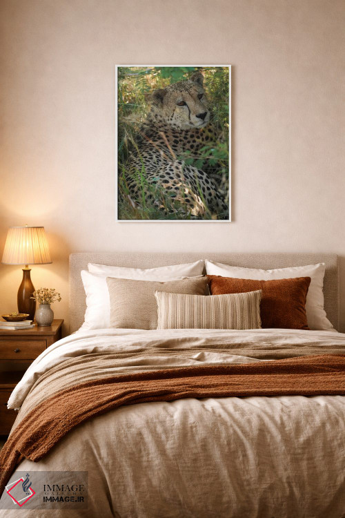 تابلو دکوراتیو یوزپلنگ آفریقایی اثر رندا تامپسون - D5W