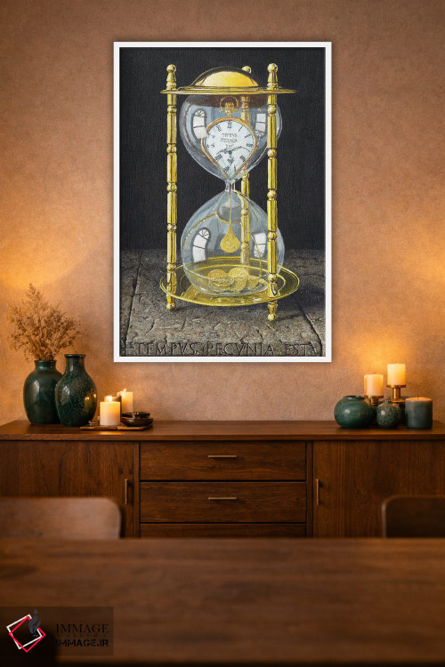 تابلو دکوراتیو زمان پول است اثر ریچارد هارپوم - D1W