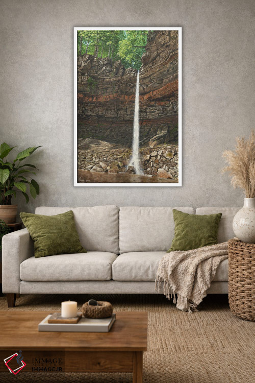 تابلو دکوراتیو آبشار هاردراو، ونسلی دیل، یورکشایر اثر ریچارد هارپوم - D1W