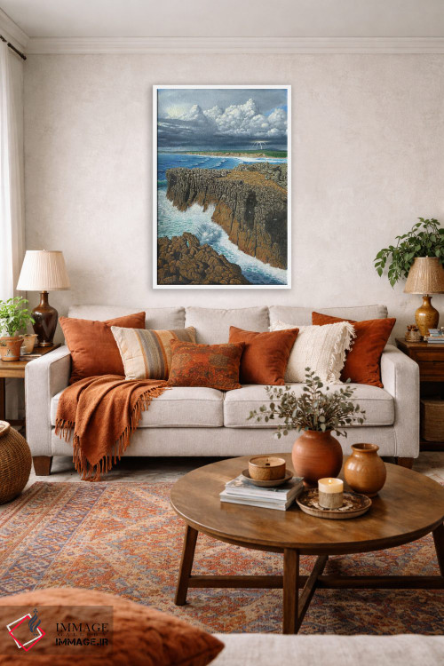 تابلو دکوراتیو امواج اقیانوس اطلس، پونتال، پرتغال اثر ریچارد هارپوم - D2W