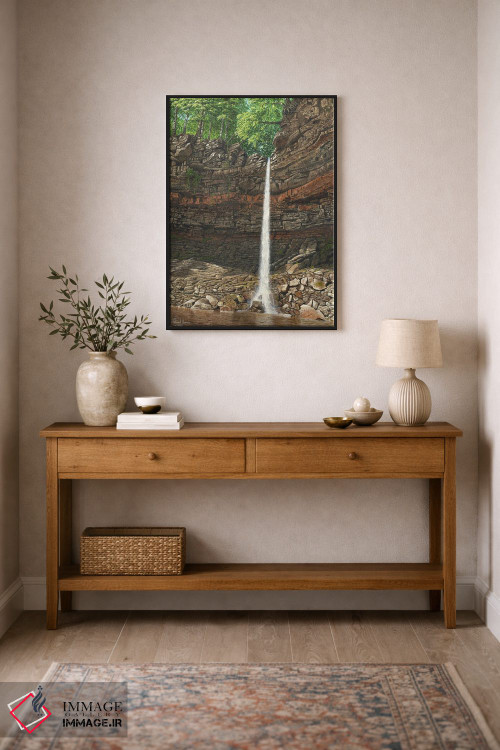 تابلو دکوراتیو آبشار هاردراو، ونسلی دیل، یورکشایر اثر ریچارد هارپوم - D2B