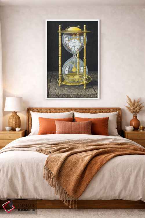 تابلو دکوراتیو زمان پول است اثر ریچارد هارپوم - D3W