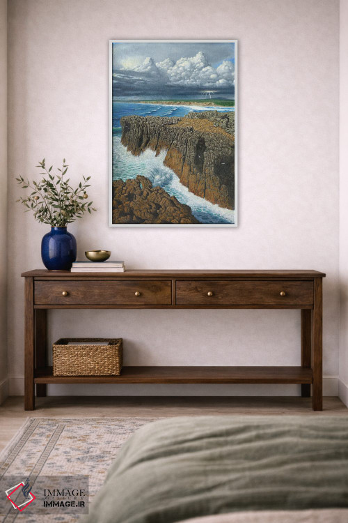 تابلو دکوراتیو امواج اقیانوس اطلس، پونتال، پرتغال اثر ریچارد هارپوم - D4W