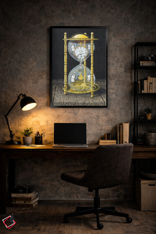 تابلو دکوراتیو زمان پول است اثر ریچارد هارپوم - D5B