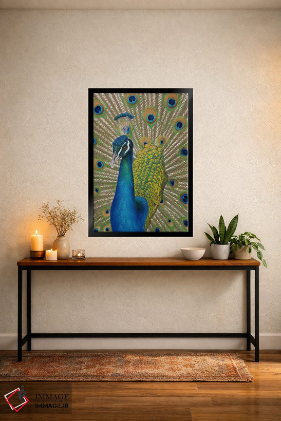 تابلو دکوراتیو طاووس اثر راسل هینکلی - D5B
