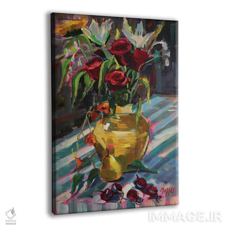 تابلو دکوراتیو Plein Air,رز گیلاسی اثر ماری مسی - نمای پرسپکتیو محصول