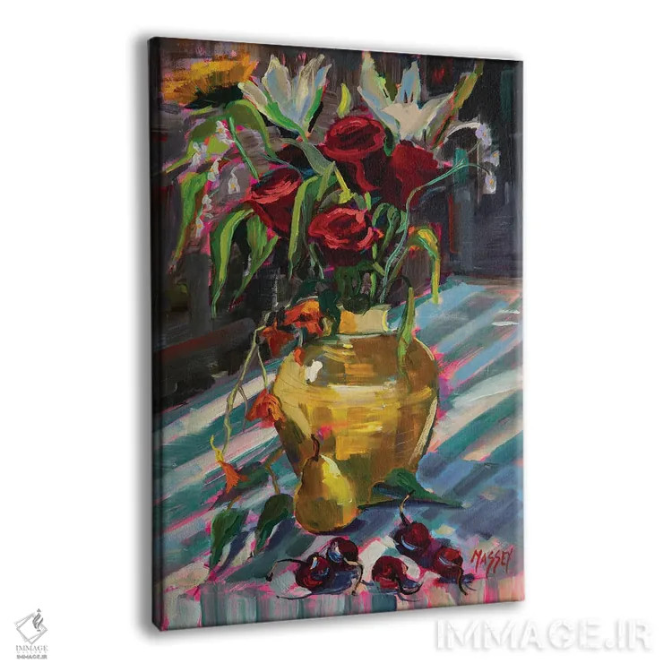 تابلو دکوراتیو Plein Air,رز گیلاسی اثر ماری مسی - نمای پرسپکتیو محصول