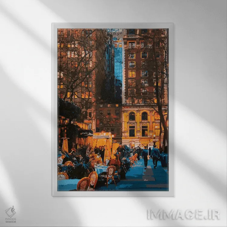 تابلو دکوراتیو پاییز در نای اثر مارکو باربریو - نمای قابدار سفید